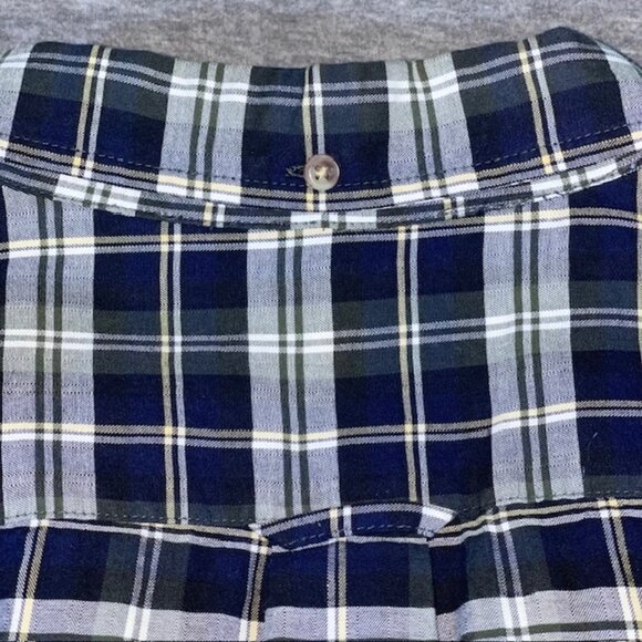 Izod Heritage Tartan Shirt Men's XXL 2XL Cotton Button Preppy Plaid Long Sleeve - Picture 9 of 10